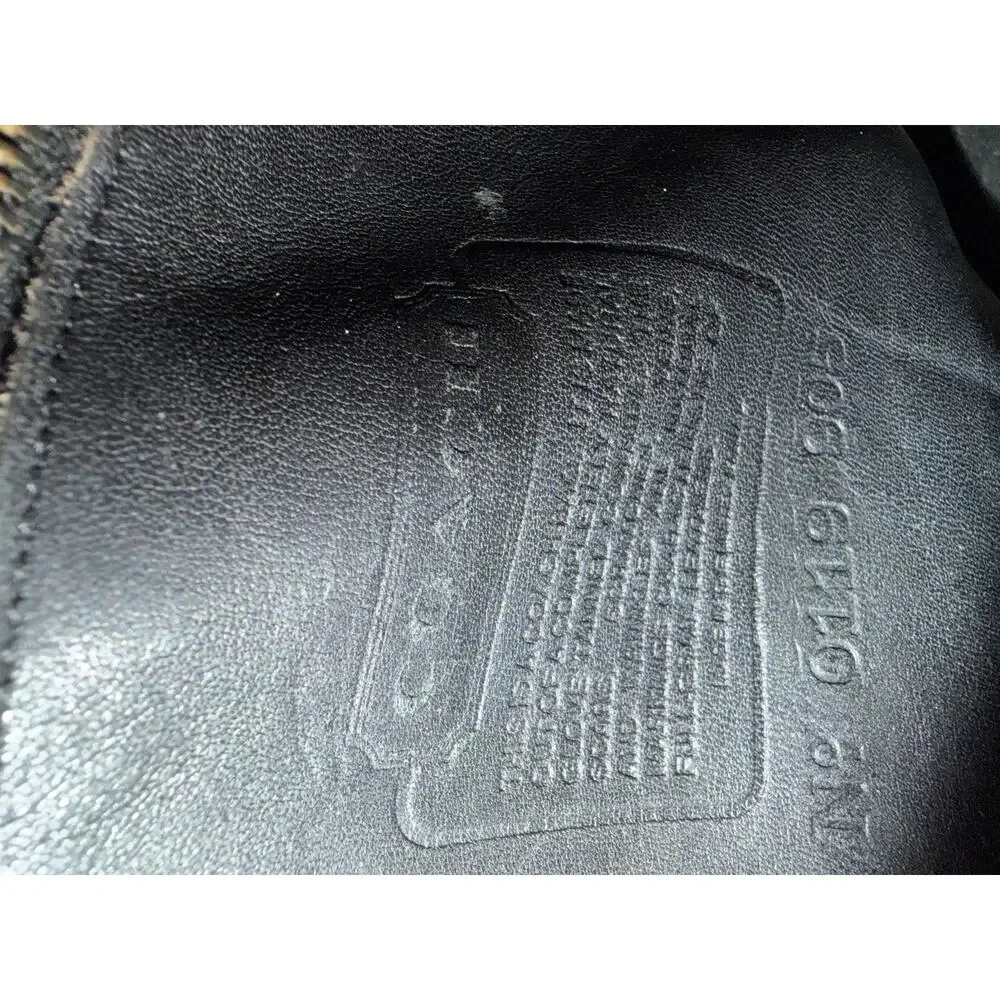 Vintage Coach Black Leather Crossbody  Turn Lock Flap USA Classic Shoulder Bag - Picture 6 of 7